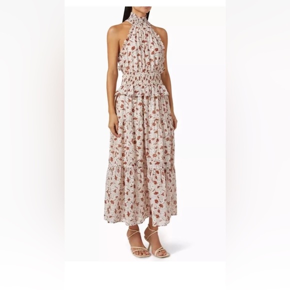 MinkPink Elena Midi Dress in Chiffon size large - Picture 1 of 7